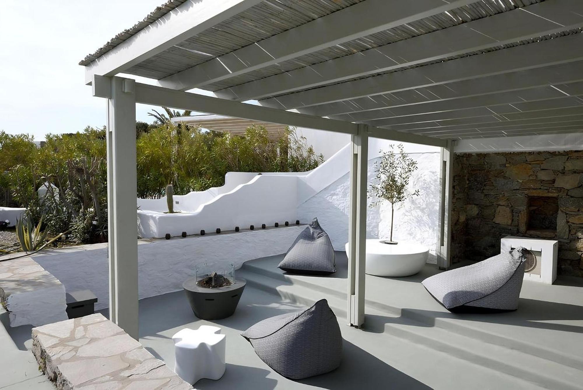 Villa Dafni 4Bed With Pool In Kalafatis Spilia Mykonos Town Bagian luar foto