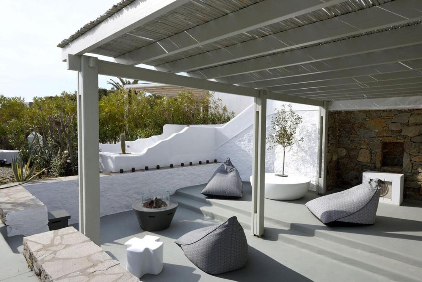Villa Dafni 4Bed With Pool In Kalafatis Spilia Mykonos Town Bagian luar foto