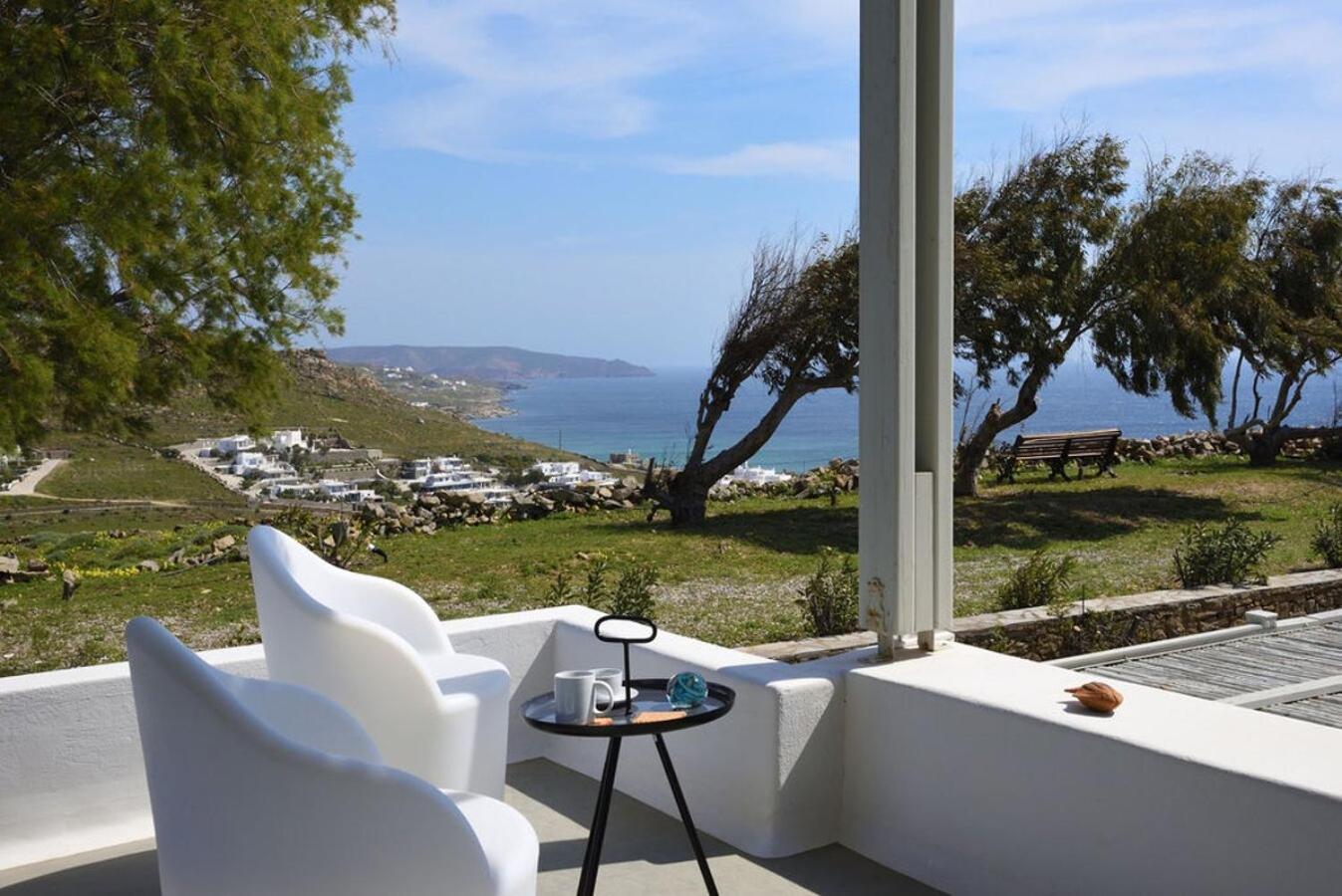 Villa Dafni 4Bed With Pool In Kalafatis Spilia Mykonos Town Bagian luar foto