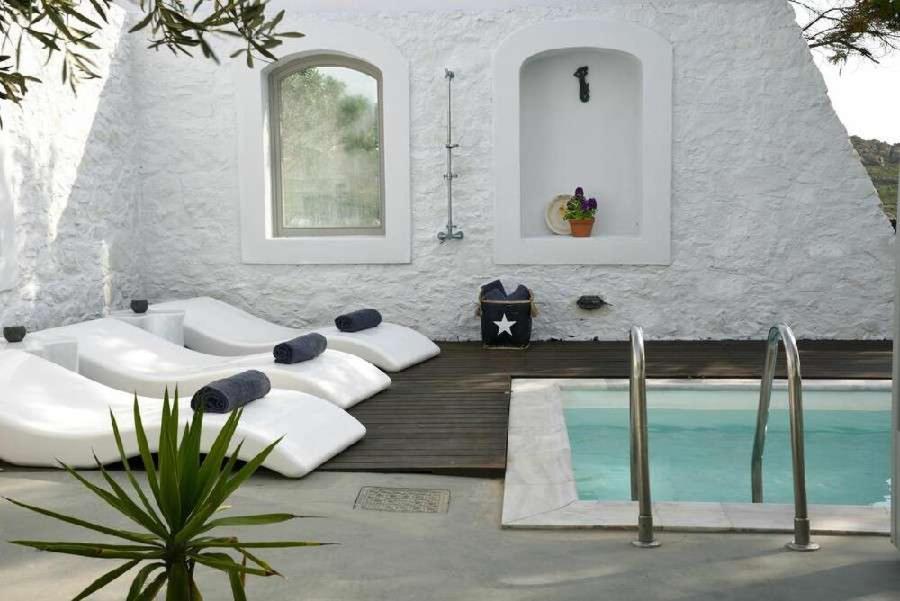 Villa Dafni 4Bed With Pool In Kalafatis Spilia Mykonos Town Bagian luar foto