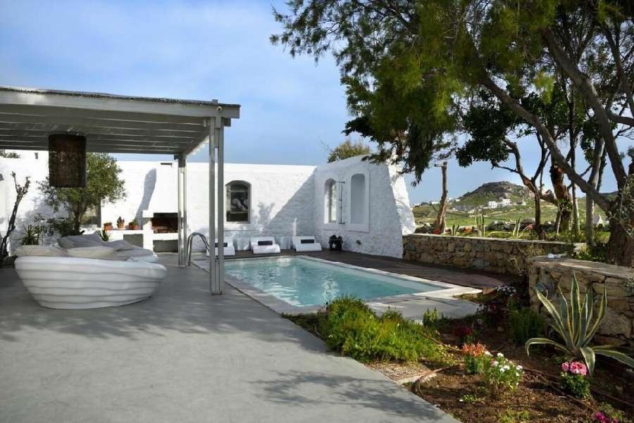 Villa Dafni 4Bed With Pool In Kalafatis Spilia Mykonos Town Bagian luar foto