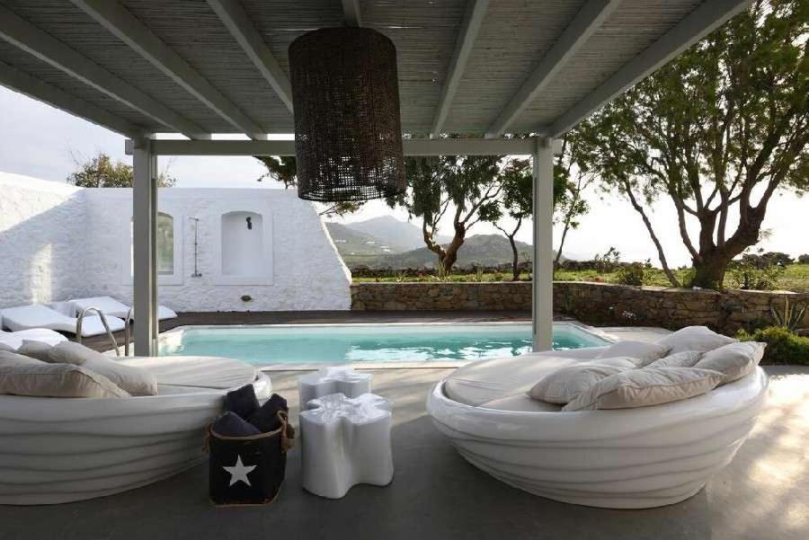 Villa Dafni 4Bed With Pool In Kalafatis Spilia Mykonos Town Bagian luar foto